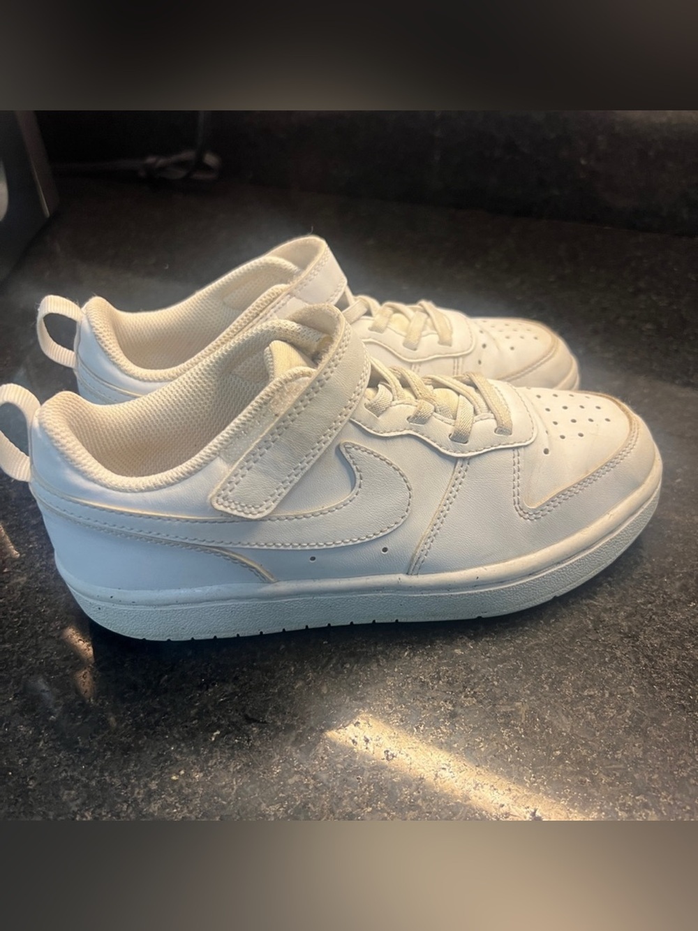 Nike Kids White Hook-and-Loop Sneakers